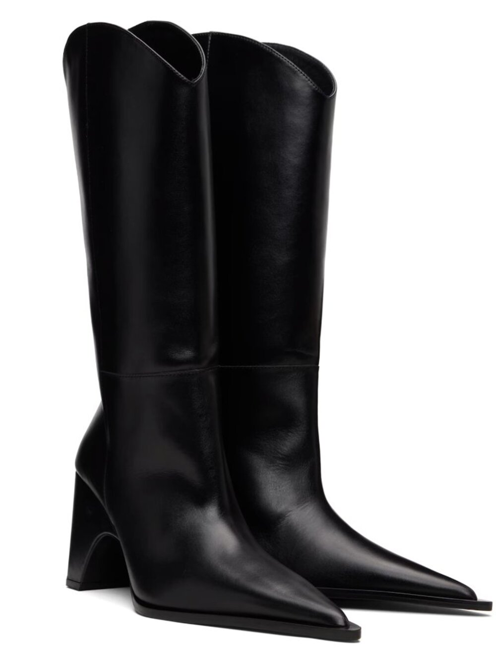 Coperni Mid-calf buffed leather boots 37